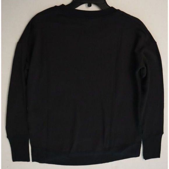 Athleta 870422 Women's Sz Small Black Triumph Crew Neck L/S Sweatshirt $79 - Picture 9 of 12